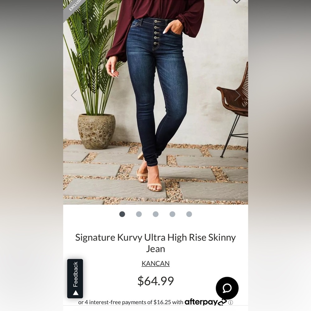 Kancan skinny jeans dark wash - Picture 2 of 6